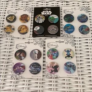 Set of 5 Disney Pins —NWT!!!
